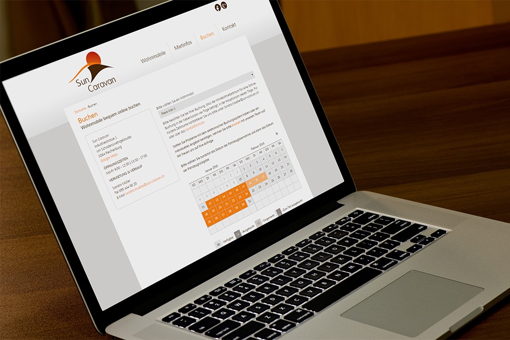 Online Buchungssystem für Wohnmobile